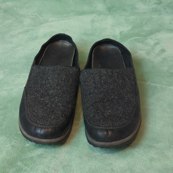 Chaco Women's Open Back Slip On Leather Felt Clog 9.5 - Picture 3 of 5